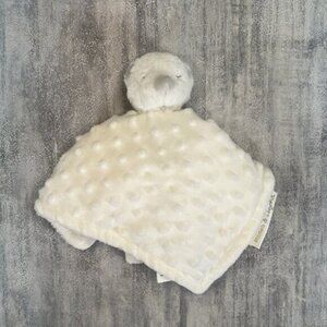 Blankets And Beyond Bear White Minky Dots Security Blanket Lovey Nunu